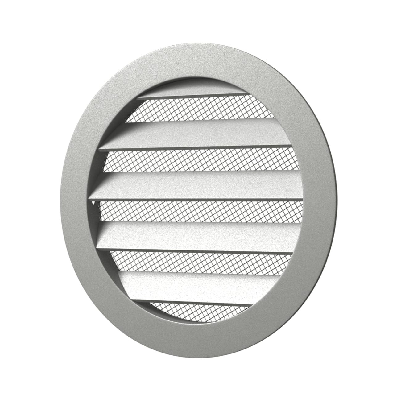 grila ventilatie rotunda o200mm, exterior o225mm, aluminiu